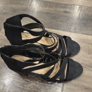 Jessica Simpson Elegant Black Strappy Women's Heels 10